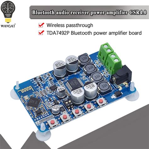 Official TDA7492 Bluetooth Power Amplifier Board CSR8635 Chip Bluetooth