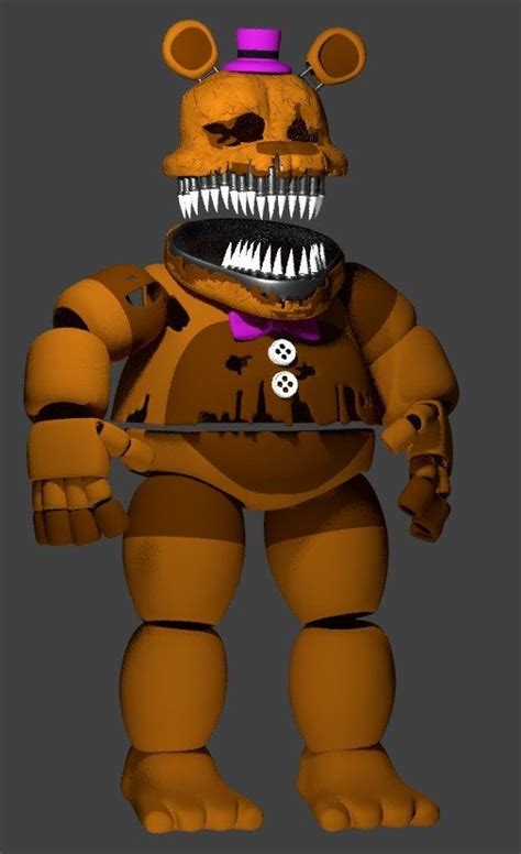 Nightmare Fredbear 3d Model Wip Rfivenightsatfreddys