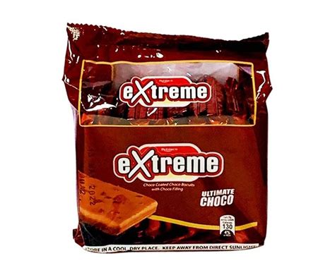 Rebisco Extreme Ultimate Choco Choco Coated Choco Biscuits With Choco