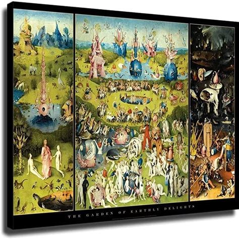 Amazon Hieronymus Bosch Garden Of Earthly Delights Poster Canvas