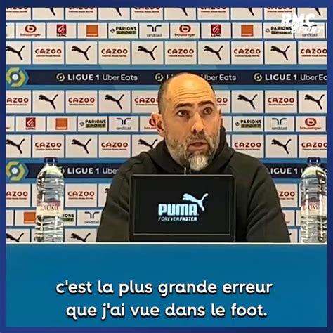 Rmc Sport On Twitter Igor Tudor Furieux Contre L Arbitrage D Om