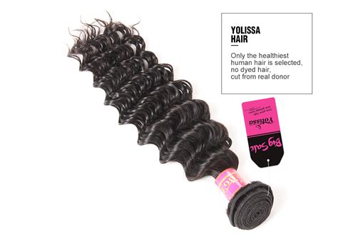 Deep Wave Single Bundle Human Virgin Hair -Yolissa Hair