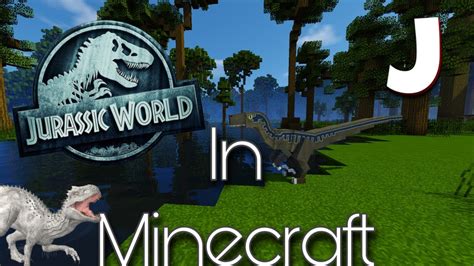 Jurassic World In Minecraft Pe And Mod Youtube