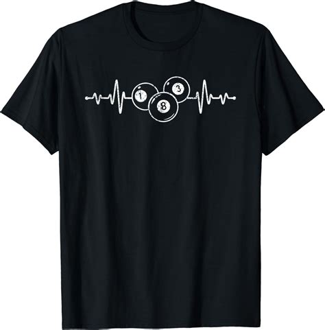 Pool Heartbeat Billiard Players 8 Ball Snooker T Shirt Walmart