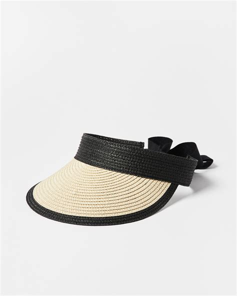 Natural & Black Animal Visor Hat | Oliver Bonas