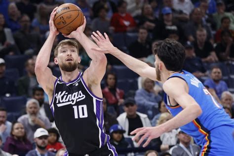 Gilgeous Alexander Scores 40 As Thunder Top Kings Sabonis Double