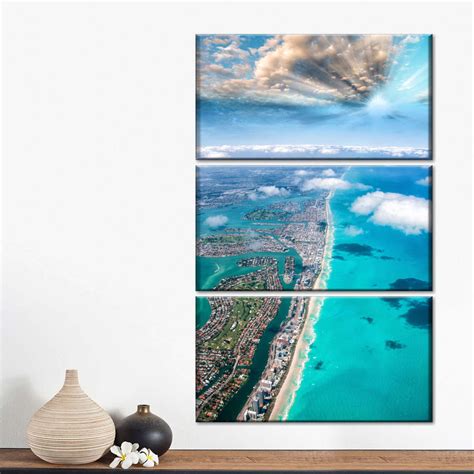 Aerial View Miami Beach Wall Art | Photography