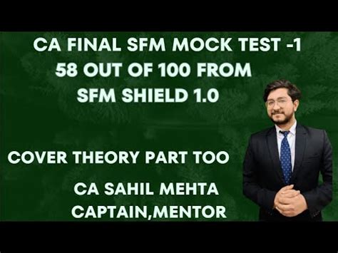 ANALYSE CA FINAL SFM FIRST MOCK TEST PAPER MAY 2023 56 58 MARKS FROM