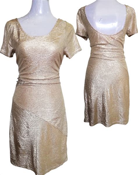 Shiny gold dress, Women's Fashion, Dresses & Sets, Dresses on Carousell