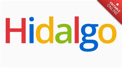 Hidalgo Logotipo Ebay Generador De Efectos De Texto