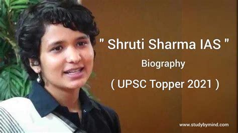 Ias Shruti Sharma Biography Shruti Sharma Upsc Topper 2021 Study By