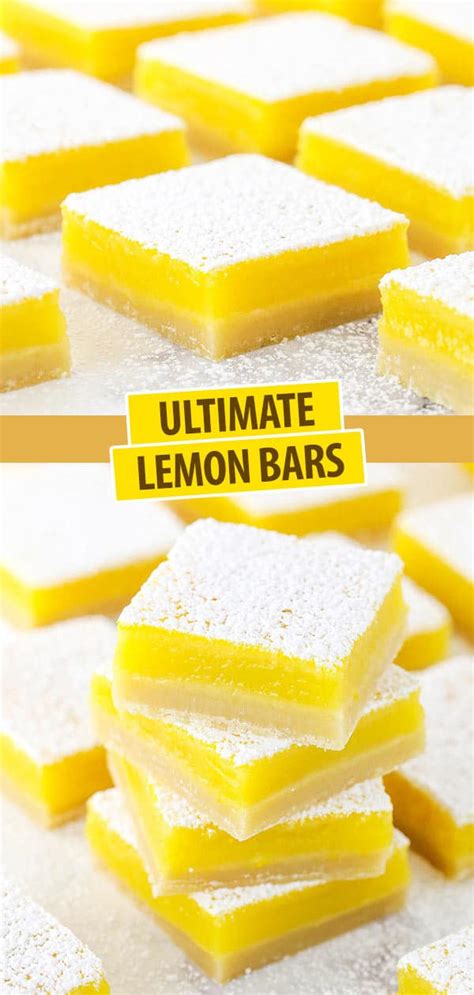 Easy Lemon Bars Recipe How To Make The Best Lemon Bars Ever