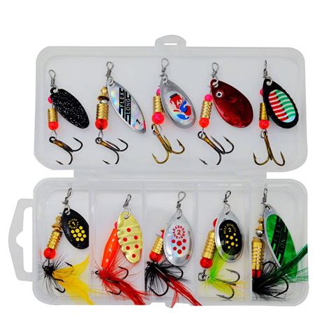 Ana G Carbide Spinner Bait Kit Lure Sequins Fishing Spinner