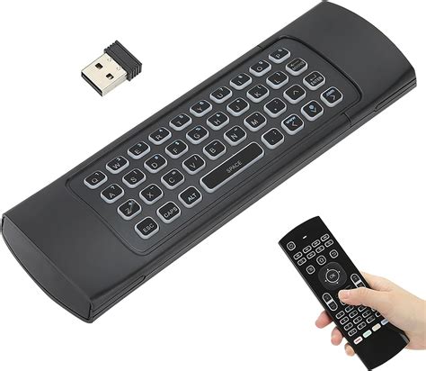 Air Mouse Teclado Inalámbrico Retroiluminación de 6 Ejes 2 4G Control