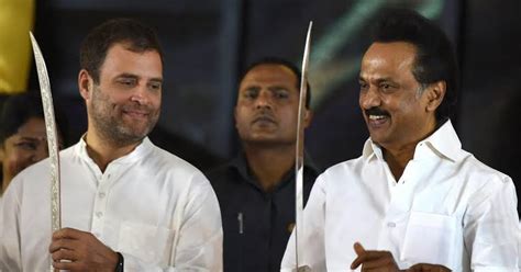 Tamil Nadu Polls Dmk Congress Sign Seat Sharing Pact Congress To