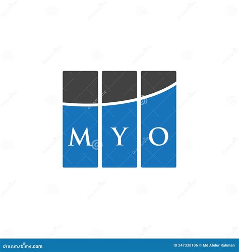 MYO Letter Logo Design On WHITE Background. MYO Creative Initials