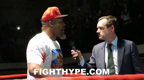 SHANNON BRIGGS COMES FACE TO FACE WITH ANTHONY JOSHUA; GIVES HIM A "LET ...