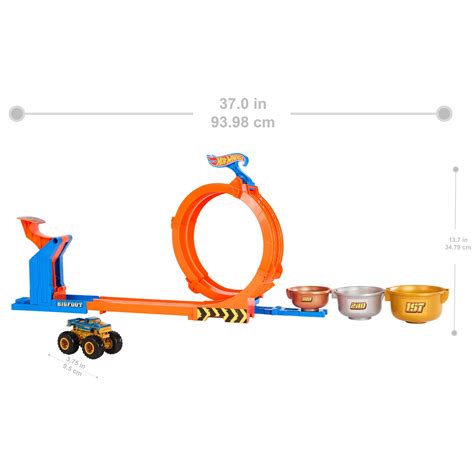 Hot Wheels Monster Trucks Loop And Flip Trophy Challenge Playset Top Pick Toys Online Toy Shop