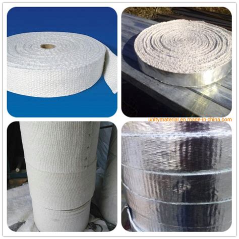 C Heat Proof Fibre Wool Fabric Thermal Insulation Braided Ceramic