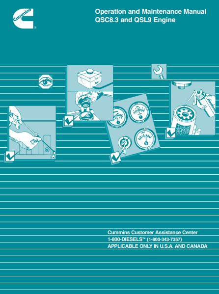 Cummins Qsc83 And Qsl9 Engine Operation And Maintenance Manual