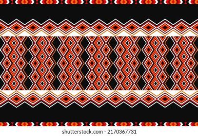 Nias Tribal Cloth Distinctive Yellow Red Stock Vector Royalty Free