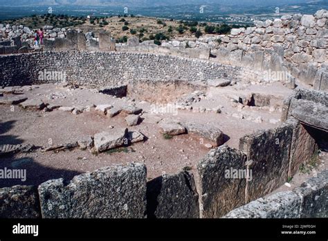 Grave Circle A At Mycenae Mykenai An Archaeological Site Near