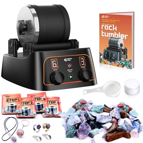 Buy Professional Rock Tumbler Kit - Rock Polisher Tumbler Kit with ...