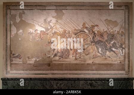 Alexander (Battle of Issus) Mosaic Stock Photo - Alamy