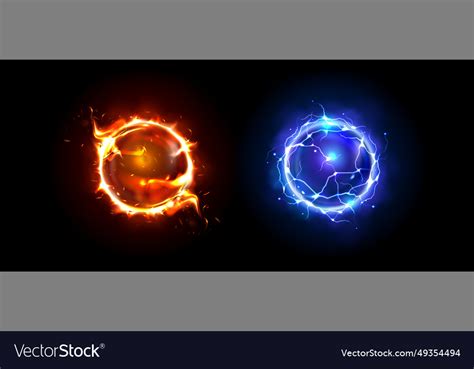 Magic light orb - game energy sphere Royalty Free Vector