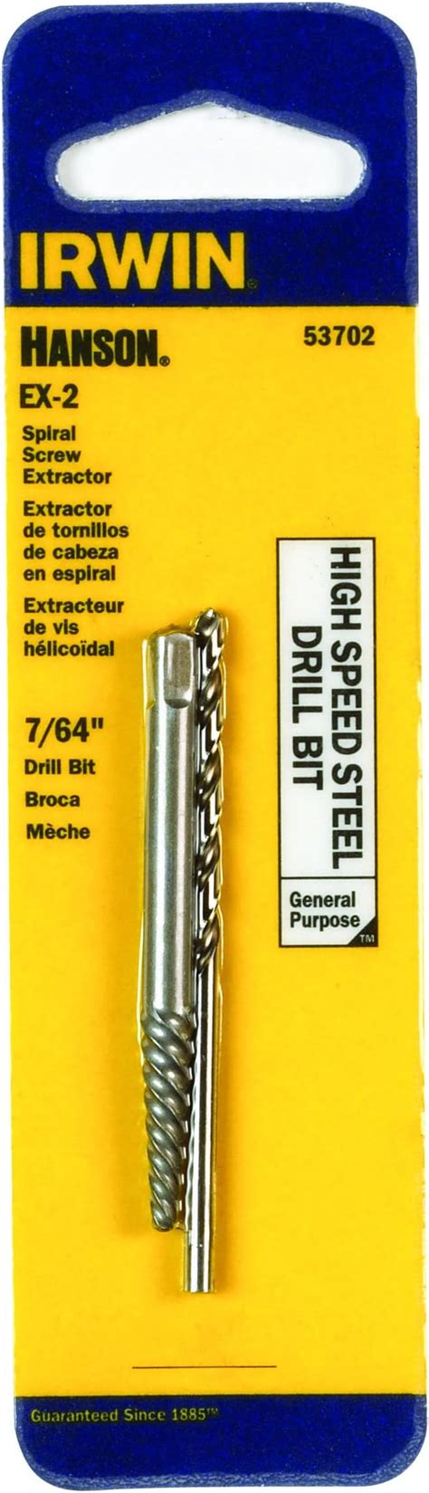 Irwin Hanson Spiral Screw Extractor Drill Bit Set