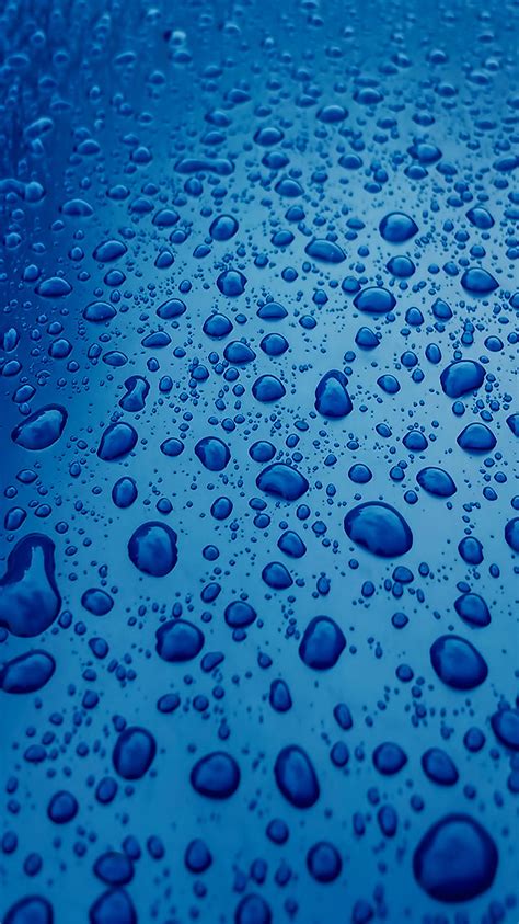 Vr95 Rain Drop Nature Blue Sad Pattern Wallpaper