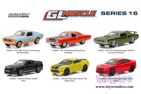 Greenlight GL Muscle Series 16 Assortment 13160 48 1 64 Scale