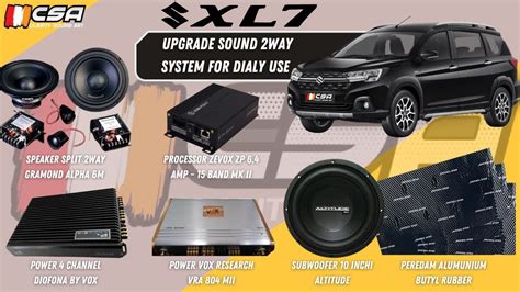 Suzuki XL7 Upgrade Sound 2way System Gramond Vox Zevox Altitude