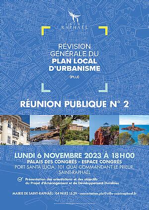 Réunion publique lundi 6 novembre 2023 révision générale du Plan