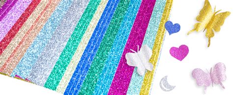 Vgoodall Glitzerpapier Zum Basteln Blatt Bunt Glitzer Papier A