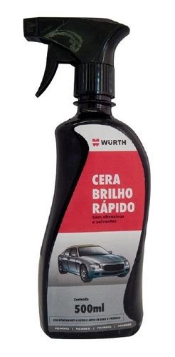 Cera Brilho Rápido Spray Wurth Espelhamento Moto Automotivo MercadoLivre