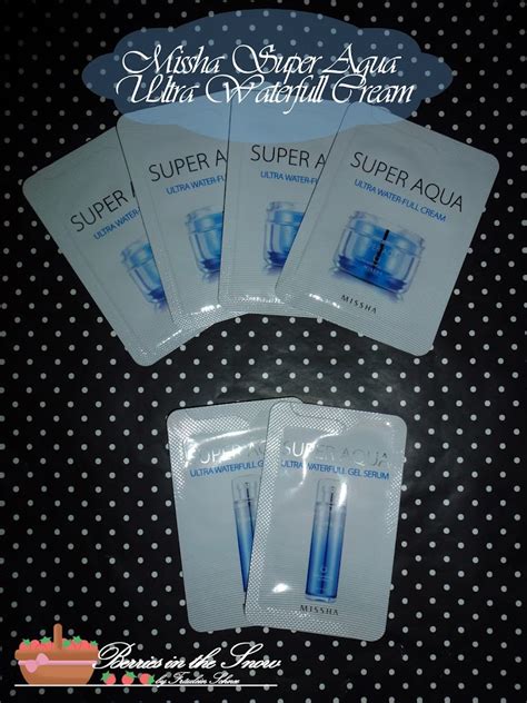 Review: Missha Super Aqua Ultra Waterfull Cream and Gel Serum | Berries ...