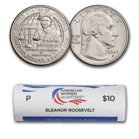 Buy 2023-P Eleanor Roosevelt American Women Qtr 40-Coin Roll | APMEX