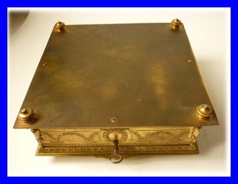 Coffret Boite A Bijoux Bronze Dore Napoleon Iii