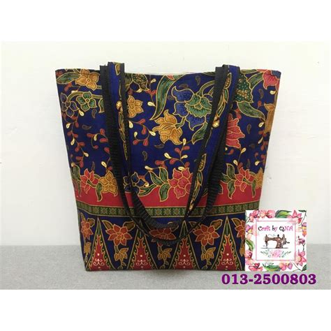 Beg Tote Batik Handmade Beg Batik Shopee Malaysia