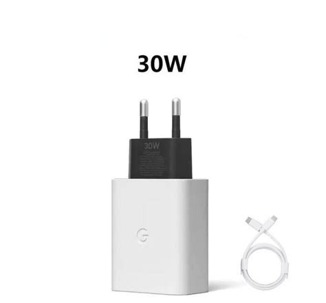 Зарядное устройство Google Pixel 30вт(W) USB-C Fast Charger с кабелем ...