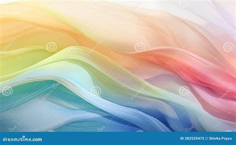 Imagem De Ondas De Diferentes Cores Fundo Simples Ilustração Stock