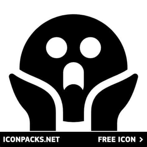 Free Fear Emoji SVG, PNG Icon, Symbol. Download Image.