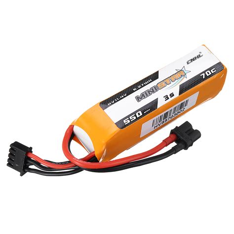 3PCS CNHL MINISTAR HV 11 4V 550mAh 70C 3S LiPo Battery With XT30U Plug