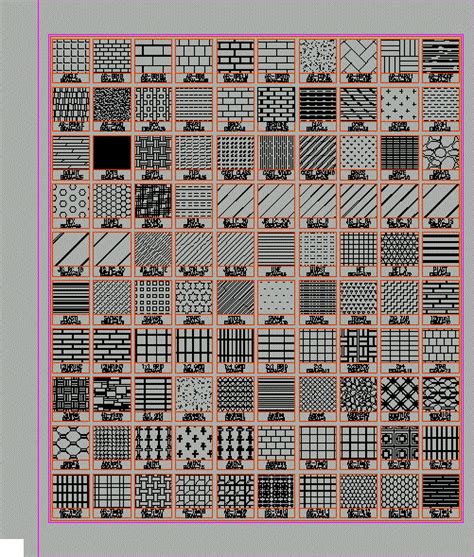 Hatch Patterns Dwg Block For Autocad • Designs Cad