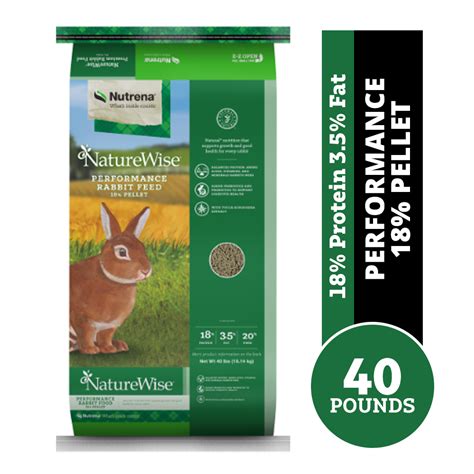 Nutrena Naturewise® Performance Rabbit Feed 18 Pellet 40 Lb Bag