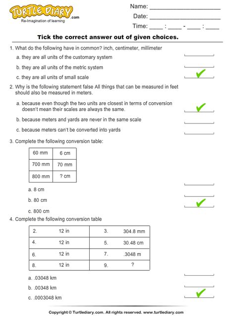 Converting Between Metric Units Worksheet