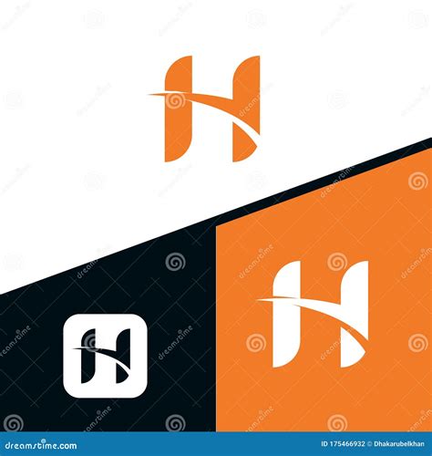 Professional Abstract Letter H Logo Design Template Creative Icon H