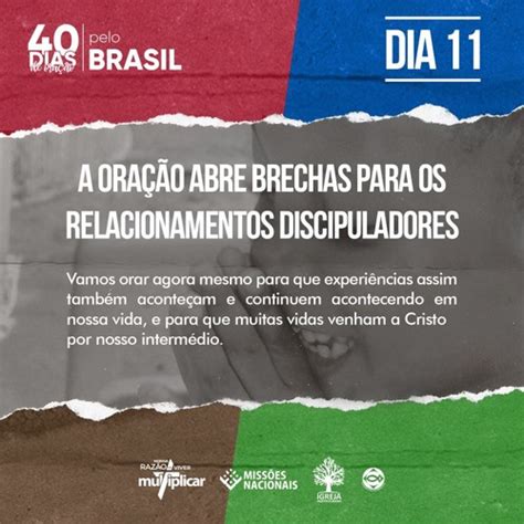 Stream DIA 11 A ORAÇÃO ABRE BRECHAS PARA OS RELACIONAMENTOS