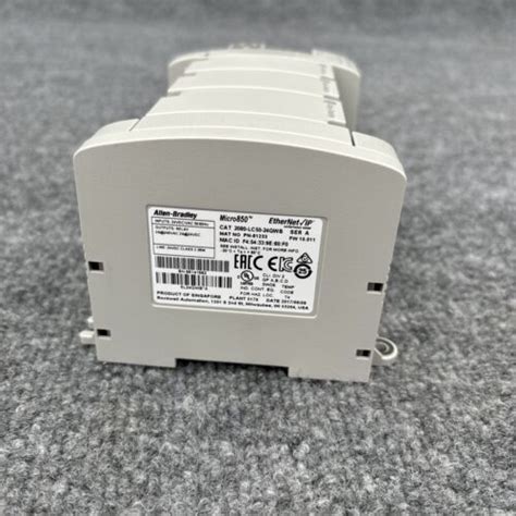 Allen Bradley 2080 LC50 24QWB Ser A Micro850 24 I O EtherNet IP